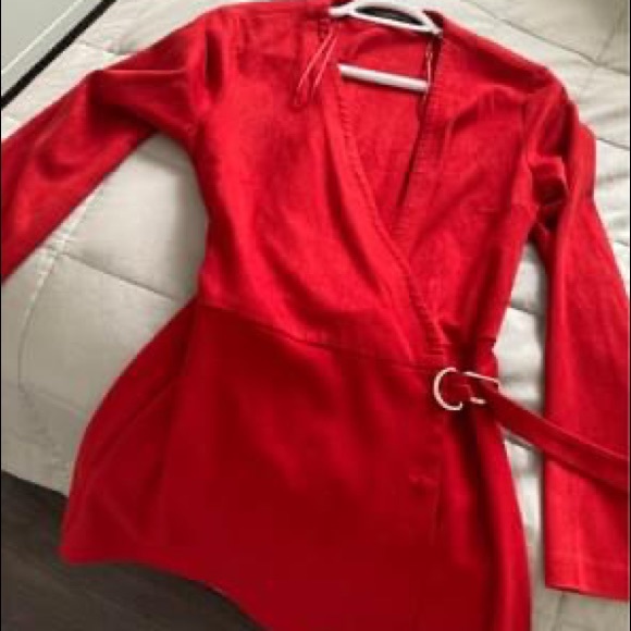 Red Velvet Zara Dress - Picture 3 of 3